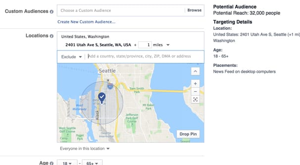 Geographic Targeting Example