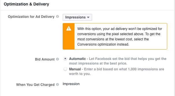 Optimizing for Impressions