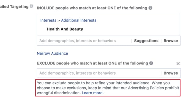 Refine Targeting on FB