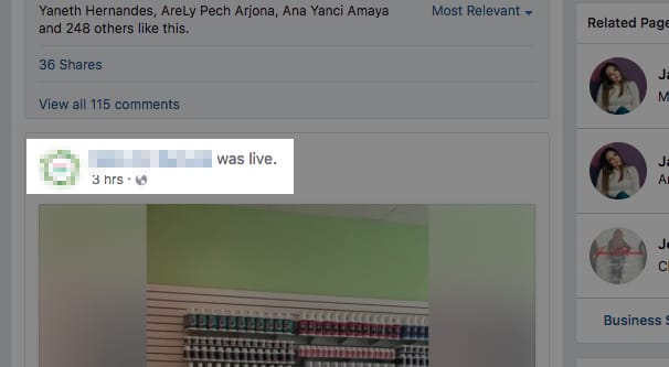 Example After Live Video