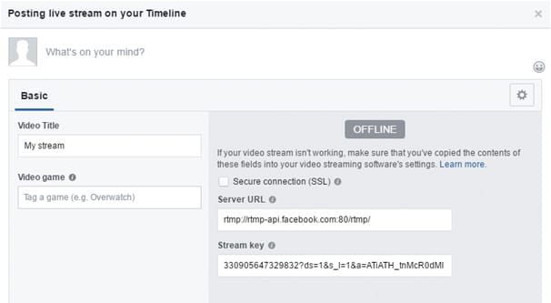 Live Stream Settings