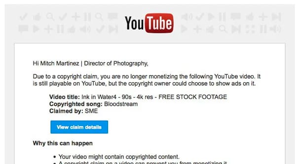Example YouTube Error 2