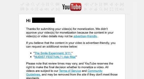 YouTube Demonetization