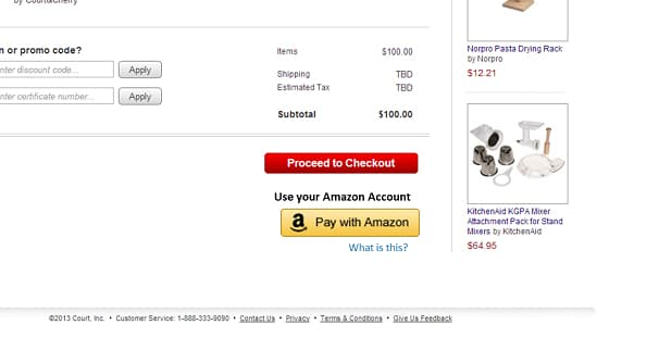 Pay With Amazon Link