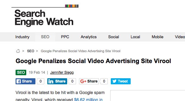 Virool Penalty SEO