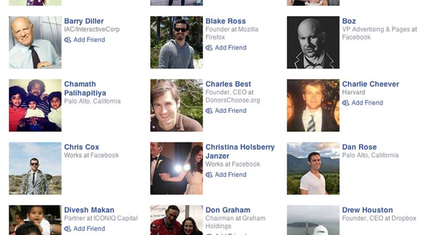 List of Facebook Friend