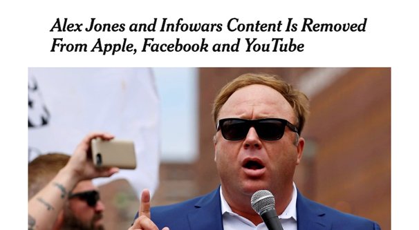 Alex Jones Removed From YouTube