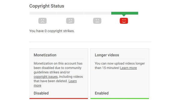 Copyright Strikes Section