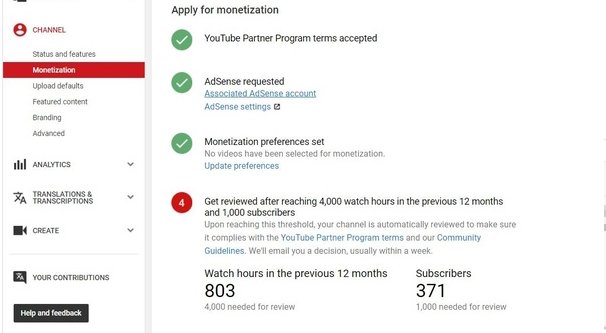 Minimum Views and Subscribers