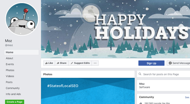 Moz Facebook Page
