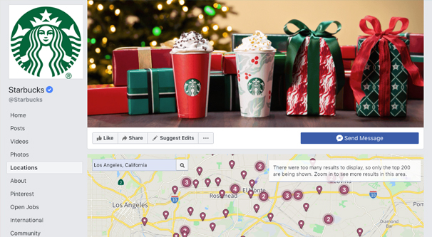 Starbucks Location Tab