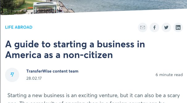 Start a Business as a Non-Citizen