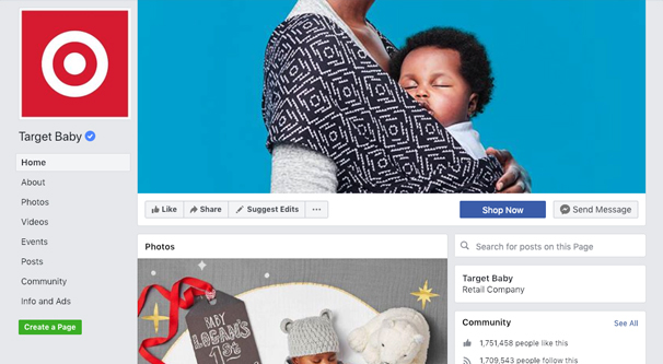 Target Baby Page