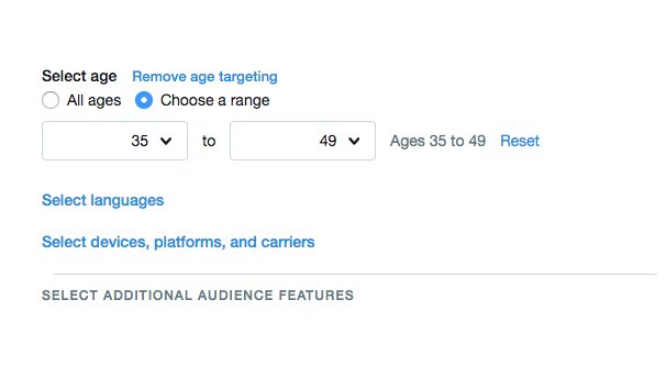 Twitter Age Targeting