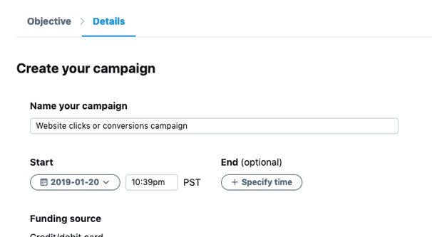 Website Clicks Objective