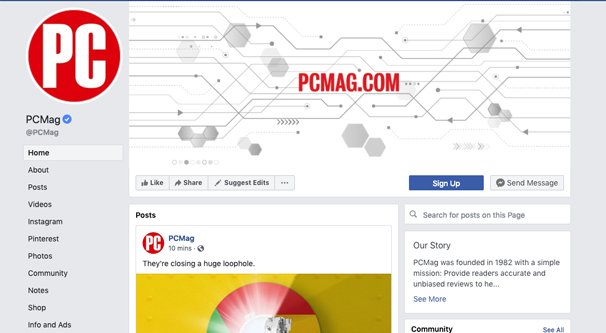 PCMag Facebook Page