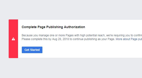 Page Publishing Authorization Error