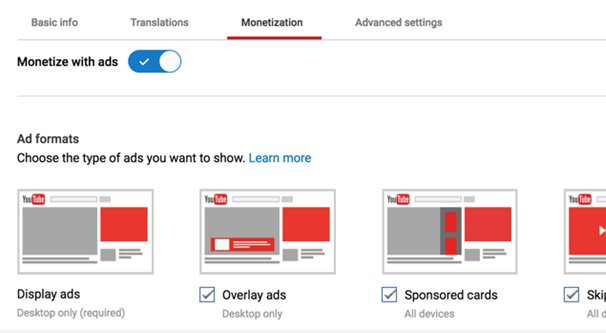 Ad Types on YouTube Ads