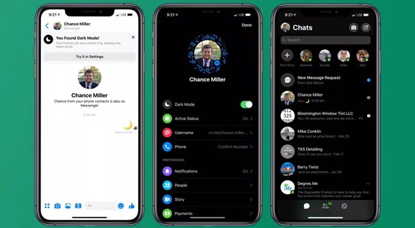 Dark Mode Support on Facebook