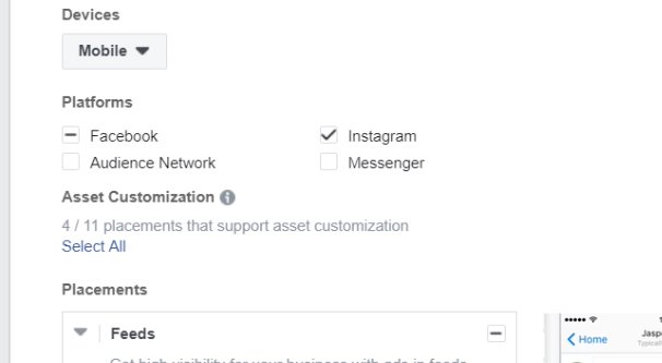 Choosing Facebook Ad Device