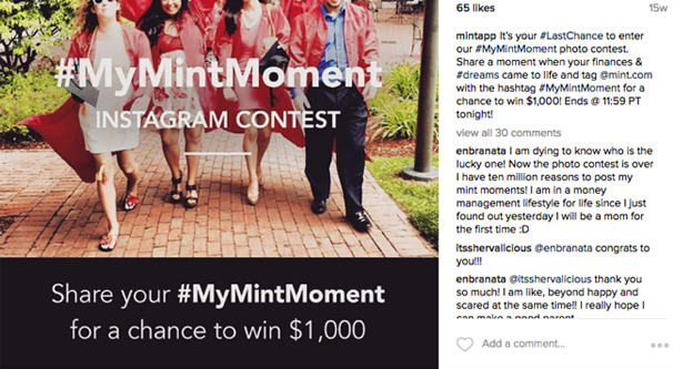 Example Instagram Contest