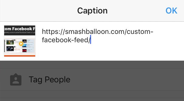 Link in Instagram Caption